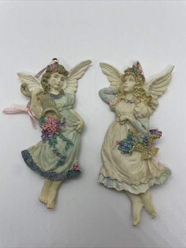 Vintage Engel Harz Weihnachtsschmuck - 4,5 Zoll - Bild 1 von 6