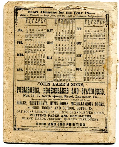 Lot of 3 Almanacs Baer Agricultural 1888 1896 Hostetter's 1904 - Picture 2 of 7
