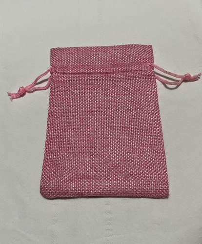 10 pezzi Sacchetti di iuta cotone 7x9 cm per gioielli bomboniere porta confetti - Imagen 7 de 12