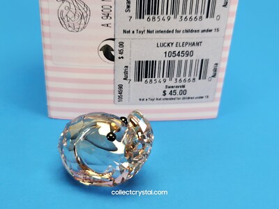 スワロフスキー Swarovski Lucky Elephant1054590 SWAROVSKI LUCKY ELEPHANT 1054590 MIB Complete | eBay