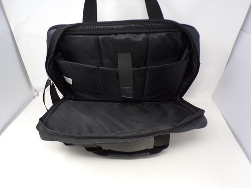 Kenneth Cole Reaction Black Messenger Style Zipped Laptop Bag W/ Shoulder Strap. - Picture 8 of 19