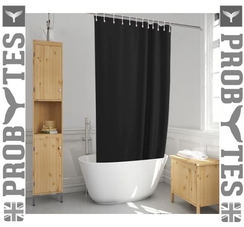 Fabric Polyester Shower Curtain Waterproof Mildew Resistant 12 Hooks 180x180 cm - Picture 5 of 47