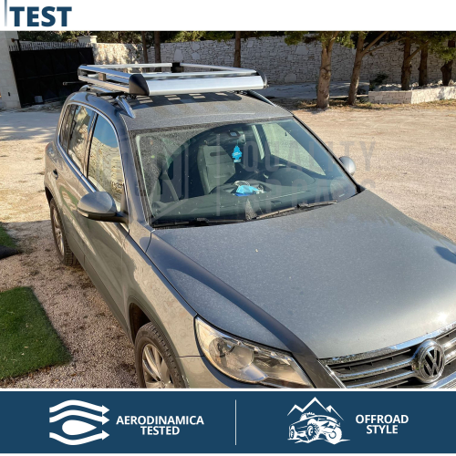 Cestello PORTAPACCHI Tetto Auto Universale Portabagagli Off Road in ALLUMINIO - Foto 4 di 11