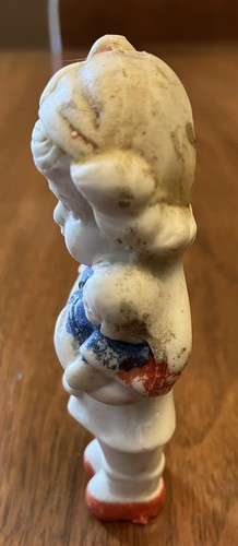 Vtg Porcelain Doll Holding A Babydoll Japan 3.5” - Picture 2 of 6