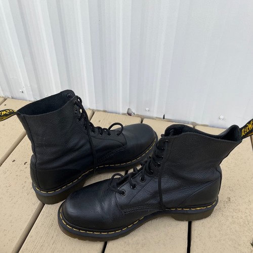 Doc Dr. Martens 1460 Pascal Virginia Black Leather Boots Women Size 11 Men’s 10 - Picture 6 of 6