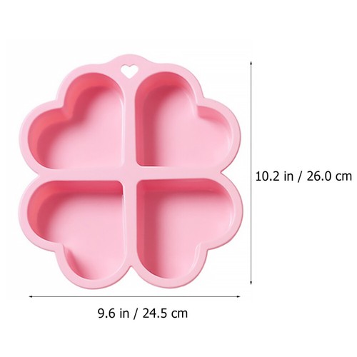 3 Count Love Heart-shaped Silicone Mold Cupcake Baking Pan for Cakes - Picture 4 of 12