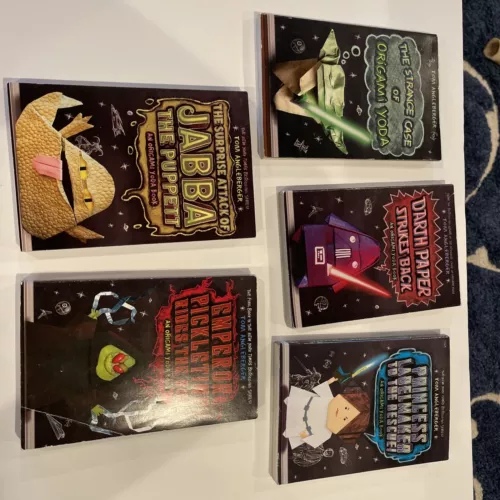 Star Wars Origami Yoda Series By Tom Angleberger Book Set Lot Of 5 Paperback