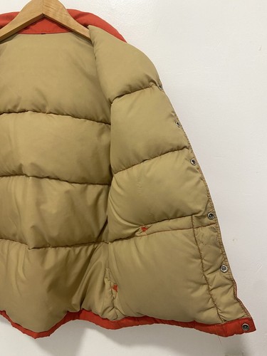 VTG 70'S NORTH FACE BURNT ORANGE DOWN FILLED OUTDOOR FEATHERBED VEST USA L 42 - Picture 17 of 17