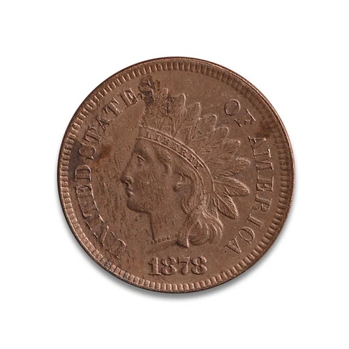 1878-P USA Indian Head Cent (AU) IHC218