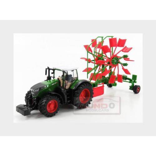 Burago Fendt Vario 1050 Tractor With Whirl Rake Trailer 2016 1:40 BU31665 Modell - Bild 2 von 2