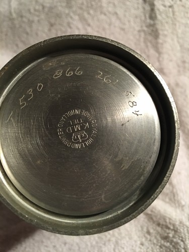 Vintage Royal Holland Pewter KMD TIEL Pitcher cup with Handle Rare Beauty - Picture 5 of 12