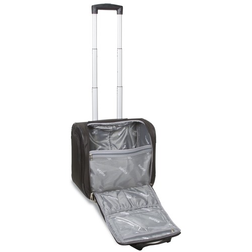 Dejuno PRT15SB Rolling Lightweight 15" Underseat Carry On Black - Picture 3 of 4