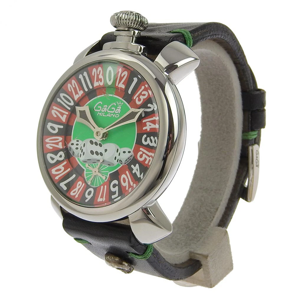 Wristwatch USED Men's Gaga Milano MANUALE 48MM LAS VEGAS 5010 Stainless Steel