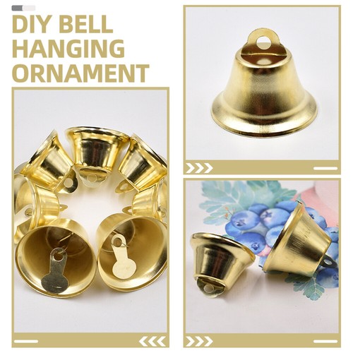 Set of 3 Trumpet Bell Baby Decorative Ornament Craft Hanging Bells - Zdjęcie 7 z 12