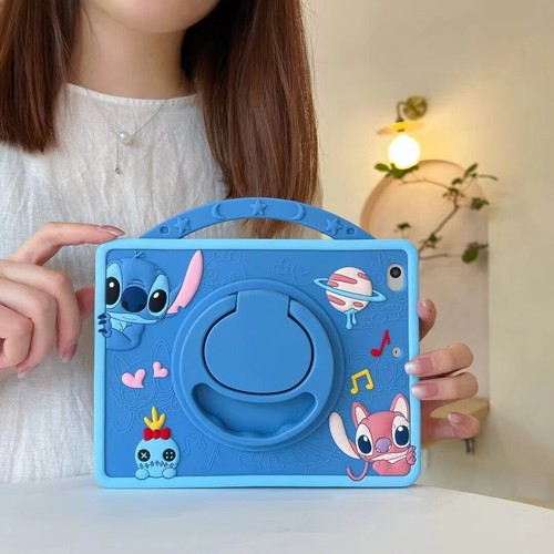 For ipad 5 6 7 8 9 10 10.2 air 2 3 4 mini pro 11 9.7 Stitch kids shockproof case - Picture 1 of 9