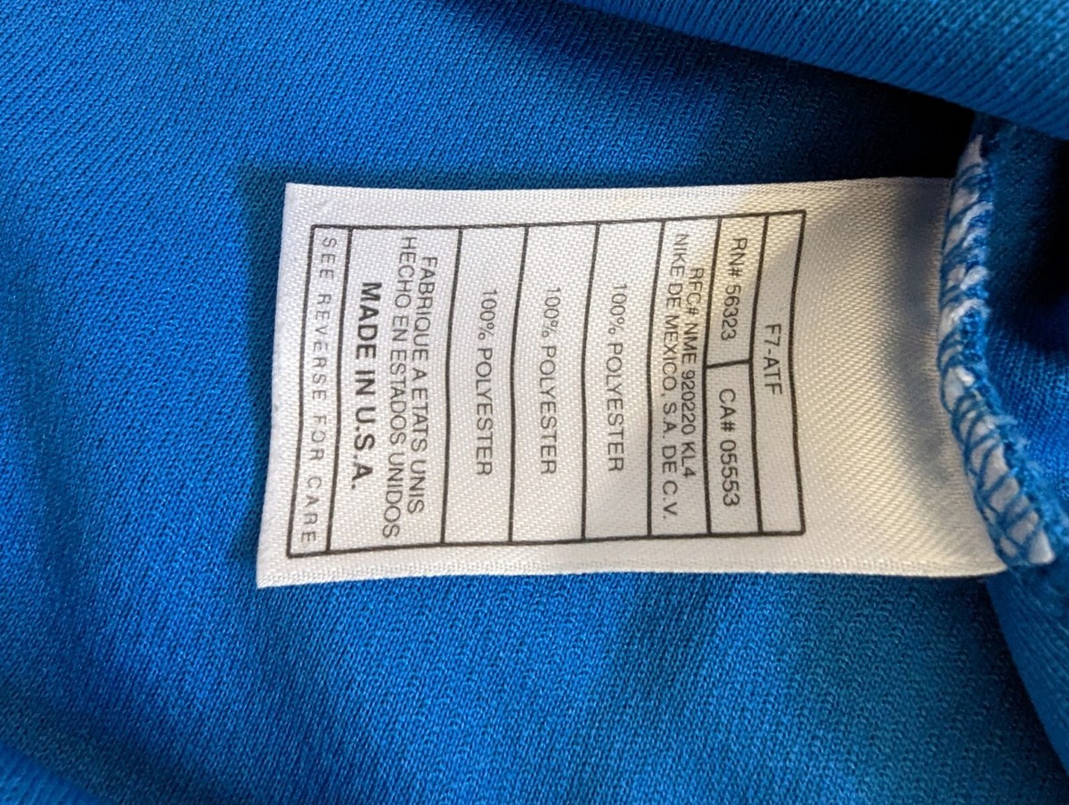 Nike 90s Vintage big logo soccer jersey blue men size M | eBay