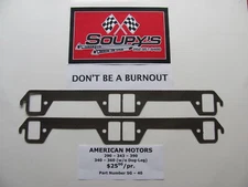 AMC Exhaust Gaskets (290-343-390/340-360 w/ 0R w/o dog-leg) - PLEASE CHOOSE
