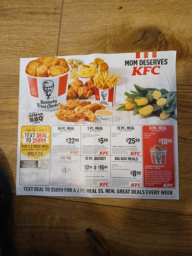 Total 15 Kentucky Fried Chicken KFC Coupons Exp 06/14/2025 fast shipping - Picture 2 of 2