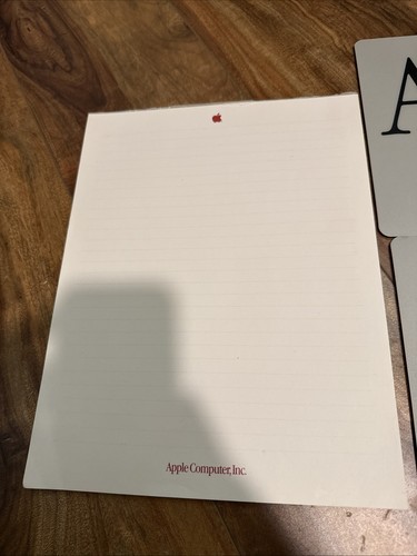 Vintage 80s 90s Apple Mouse Pad Collectible-Rare With Thank You Letter Envelope - Afbeelding 2 van 12