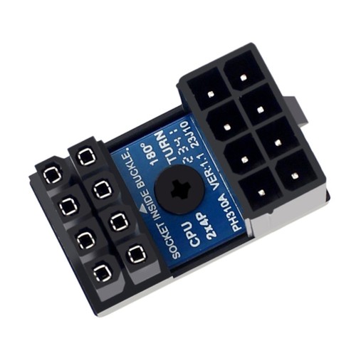 180Degree Angled Power Adapter CPU Power Connector for Desktops Graphics - Afbeelding 6 van 10