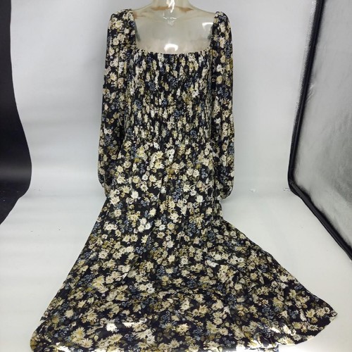 Joe Browns Summer Dress Flora Print Long Dress Size 22 BNWT SF14 RDC