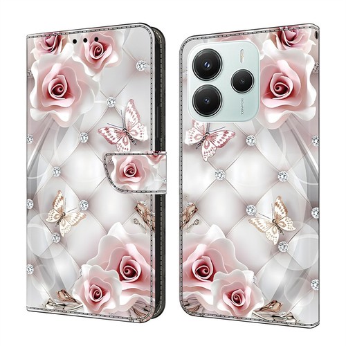 For Xiaomi Redmi Note 14 13 12 11 Luxury Painting Wallet Stand Phone Case Cover - 第 12/19 張圖片