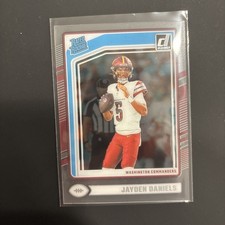 2024 Panini Clearly Donruss Jayden Daniels Rated Rookie #52 Commanders