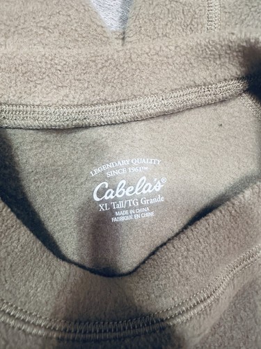 Cabela's XL beige 2 piece fleece suit - Picture 2 of 3