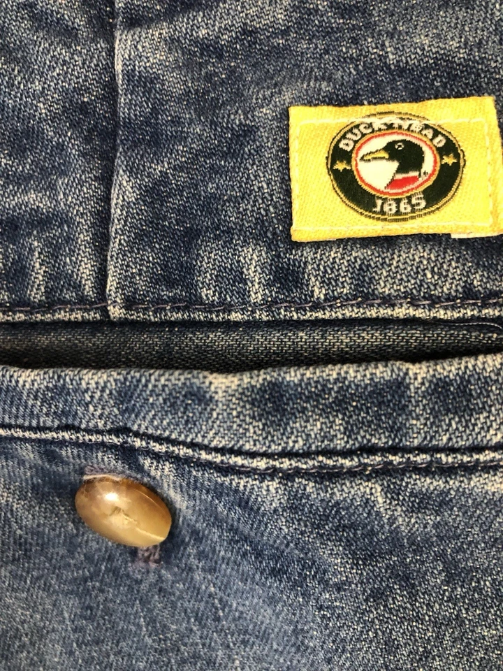 Pantalones de mezclilla relajados vintage pelirrojos para hombre talla 38x30 lavado medio caza al aire libre Foto 4 de 4