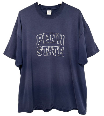 XL/2XL Vtg 90s Penn State PSU Faded Distressed Worn Boxy 50/50 Oversized T-Shirt