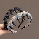 Colorful Yarn Toothed Comb Headband for Outdoor Fields and Casual Settings