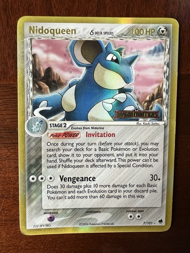 Nidoqueen (Delta Species) 7/101 Dragon Frontiers Reverse Holo LP