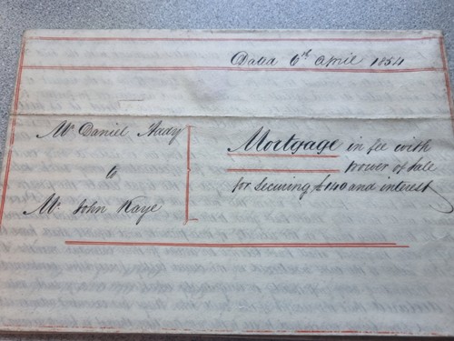 Large Antique Hand Written On Vellum Mortgage Indenture From April 1854 - Picture 3 of 6