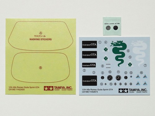ALFA ROMEO GIULIA SPRINT GTA TAMIYA 1/24 plastic kit 24188 - Imagen 6 de 6