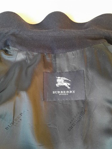 Burberry Trench Coat Mens M Cashmere Mix Monogrammed Lining Made in Spain EU 50 - Picture 15 of 20