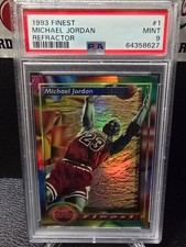 1993 Finest Refractor MICHAEL JORDAN #1 PSA 9 MINT