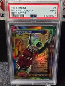 1993 Finest Refractor MICHAEL JORDAN #1 PSA 9 MINT