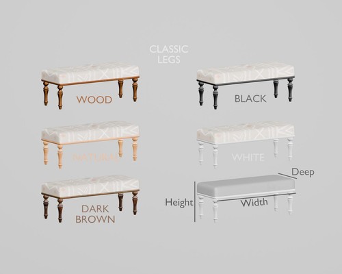 Dining bench, Window bench, End of bed bench, Hallway bench, Vanity table bench - Picture 10 of 10