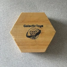 Galactic Toys Hexagonal Wooden Dice Tray - Figured Maple