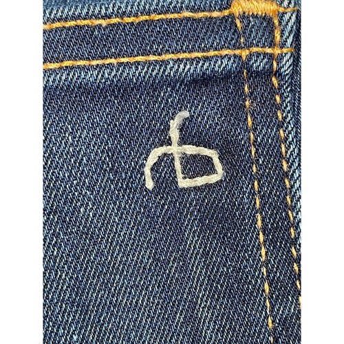 Rag & Bone Dark Wash High Rise Classic Denim Stretch Skinny Jeans Women's MEDIUM - Picture 6 of 8