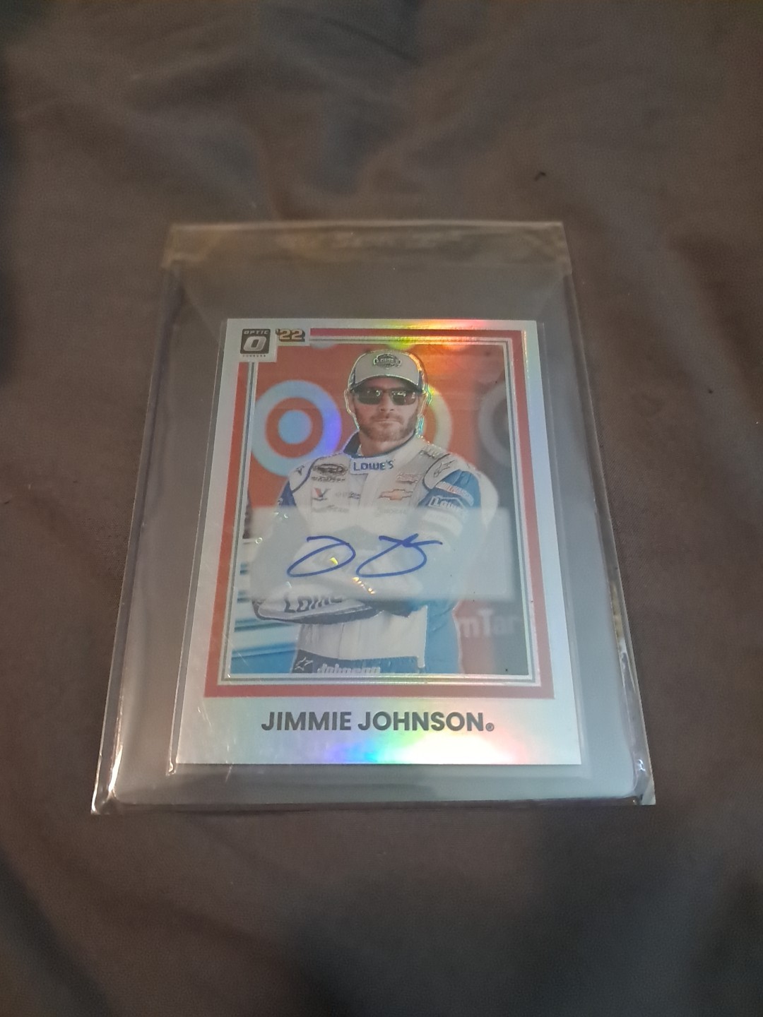 SP 2022 Donruss Optic NASCAR Racing Jimmie Johnson Autograph /75 AUTO