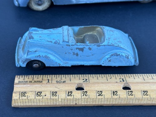 (2) Vintage 1940s Erie Parker Packard Convertible Roadster Car Pair 6" & 3 1/2" - Picture 6 of 12