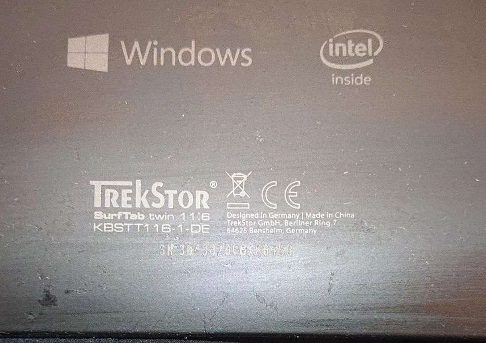 Trekstor surftab twin 11.6 32GB Windows 10 Tablet Tastatur defekt, abnehmbar - Bild 2 von 4