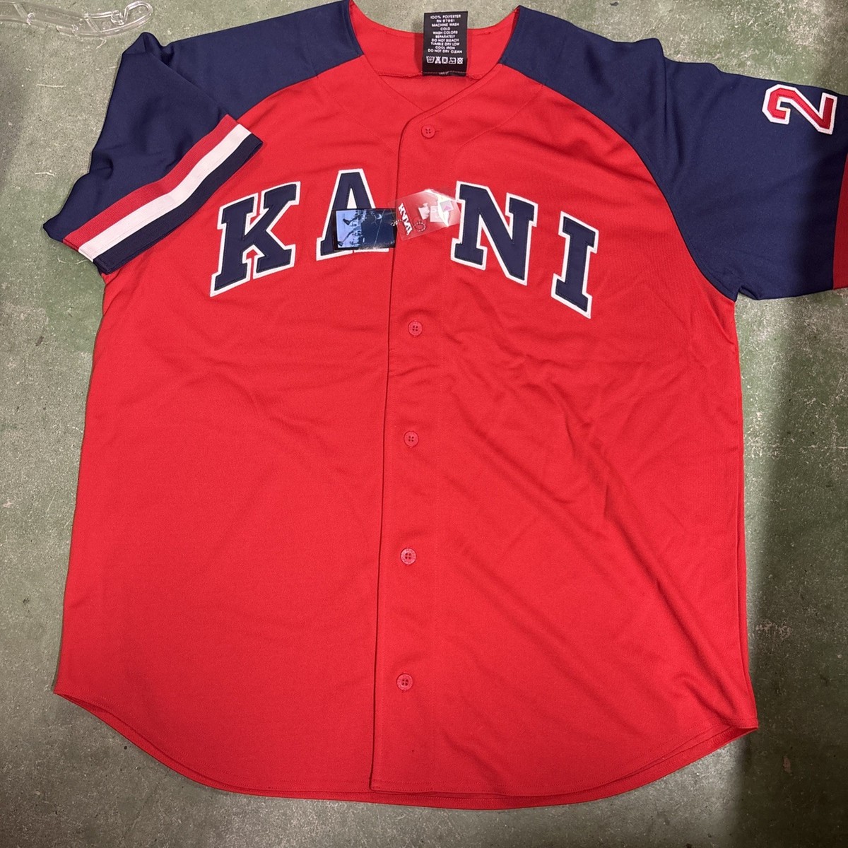Vintage 90s Karl Kani endurance jersey NEW!! Red N Navy | eBay