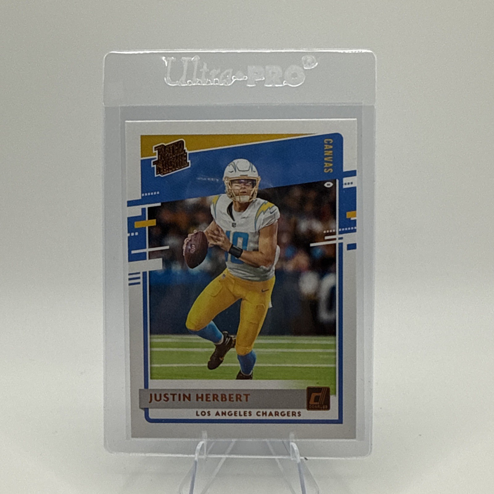 2020 Donruss Justin Herbert Rated Rookie Canvas RC #303