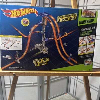 Hot Wheels Track Builder 5-Lane Track Builder Set - New In Sealed Box