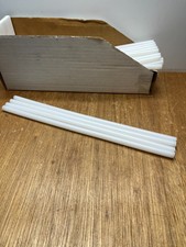 (Qty.4) 3/8" X 12" UHMW PE Plastic Round Rod Bar Stock White Polyethylene USA