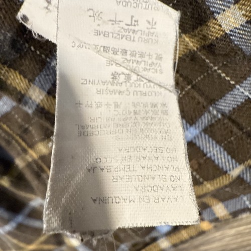 Paul Shark Shirt Mens 39 Plaid Brown Yachting Preppy Italy Sail Dress Casual - Picture 14 of 17