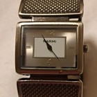 Narmi Women's Quartz Analog Dress Rectangle Watch Silver Tone Bangle Arabic — photo 1