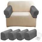 4 Stück Sofa-Armbezüge, waschbar, elastisch, Sofabezüge, Armlehnenbezüge,